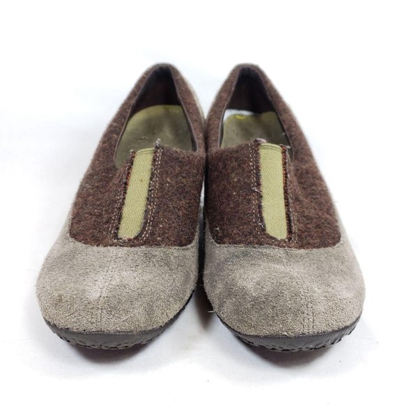 Merrell Tulip Grey Wedge Pump Heels Shoes Women's - Picture 4 of 7